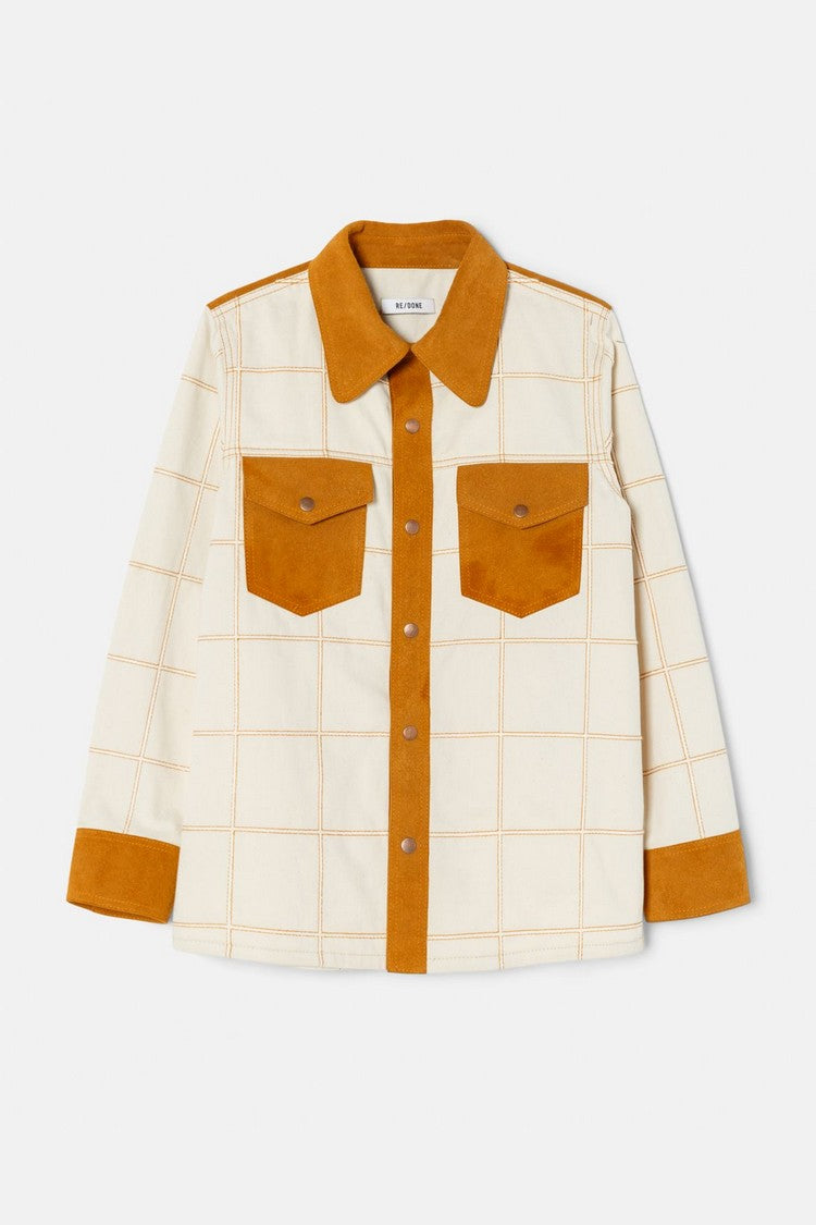 PINTUCK SHIRT JACKET