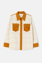 PINTUCK SHIRT JACKET
