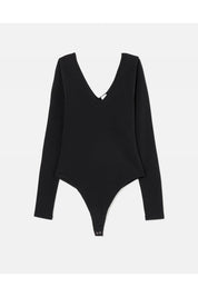 V NECK LONG SLEEVE BODYSUIT