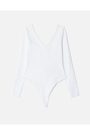 V NECK LONG SLEEVE BODYSUIT