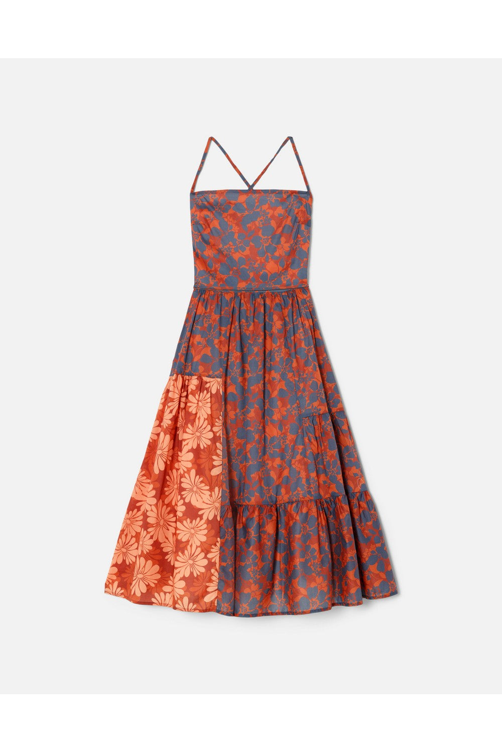 MIXED MEDIA APRON DRESS