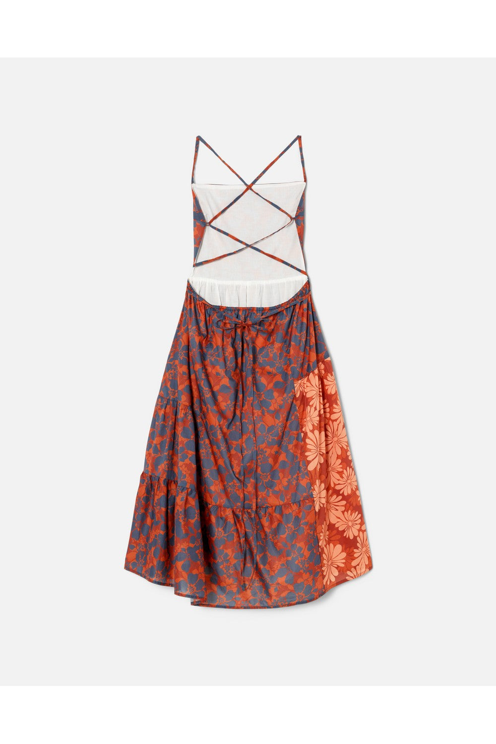 MIXED MEDIA APRON DRESS