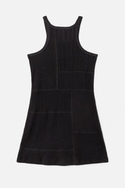 MIXED MEDIA TANK DRESS