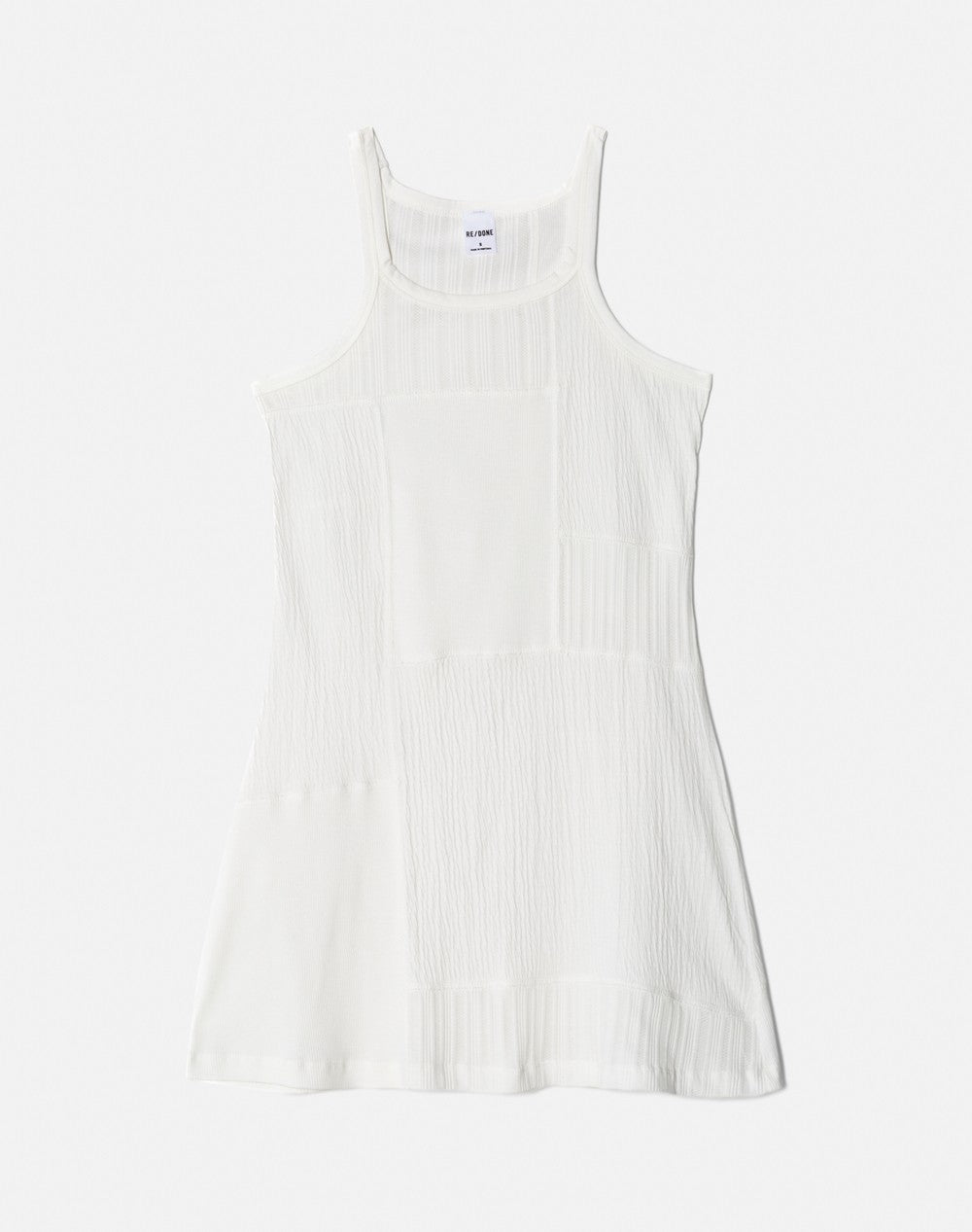 MIXED MEDIA TANK DRESS