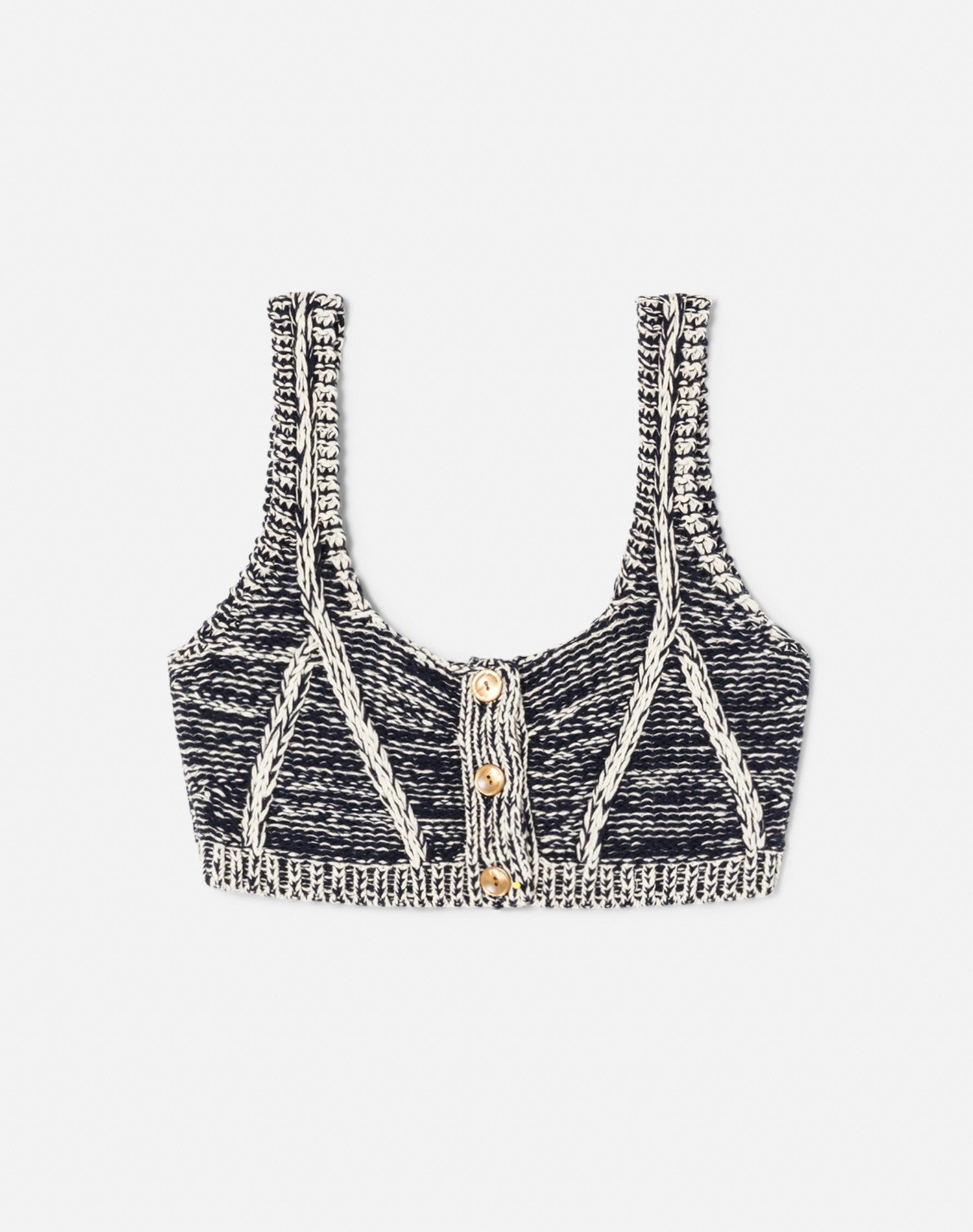 BUTTON FRONT BRA TOP