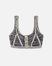 BUTTON FRONT BRA TOP