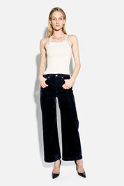 HIGH RISE WIDE LEG CROP