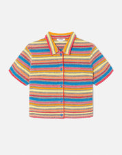 SHORT SLEEVE POLO CARDIGAN