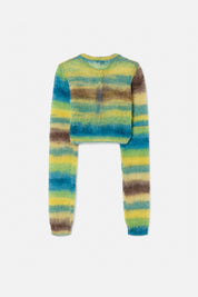 CROPPED CREW CARDIGAN