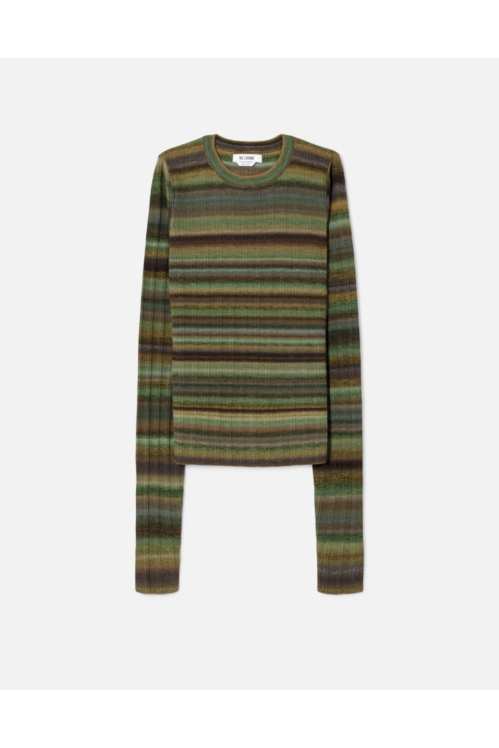 LONG SLEEVE RIB CREWNECK