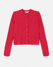 TERRY RIBBED CARDI