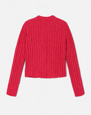 TERRY RIBBED CARDI
