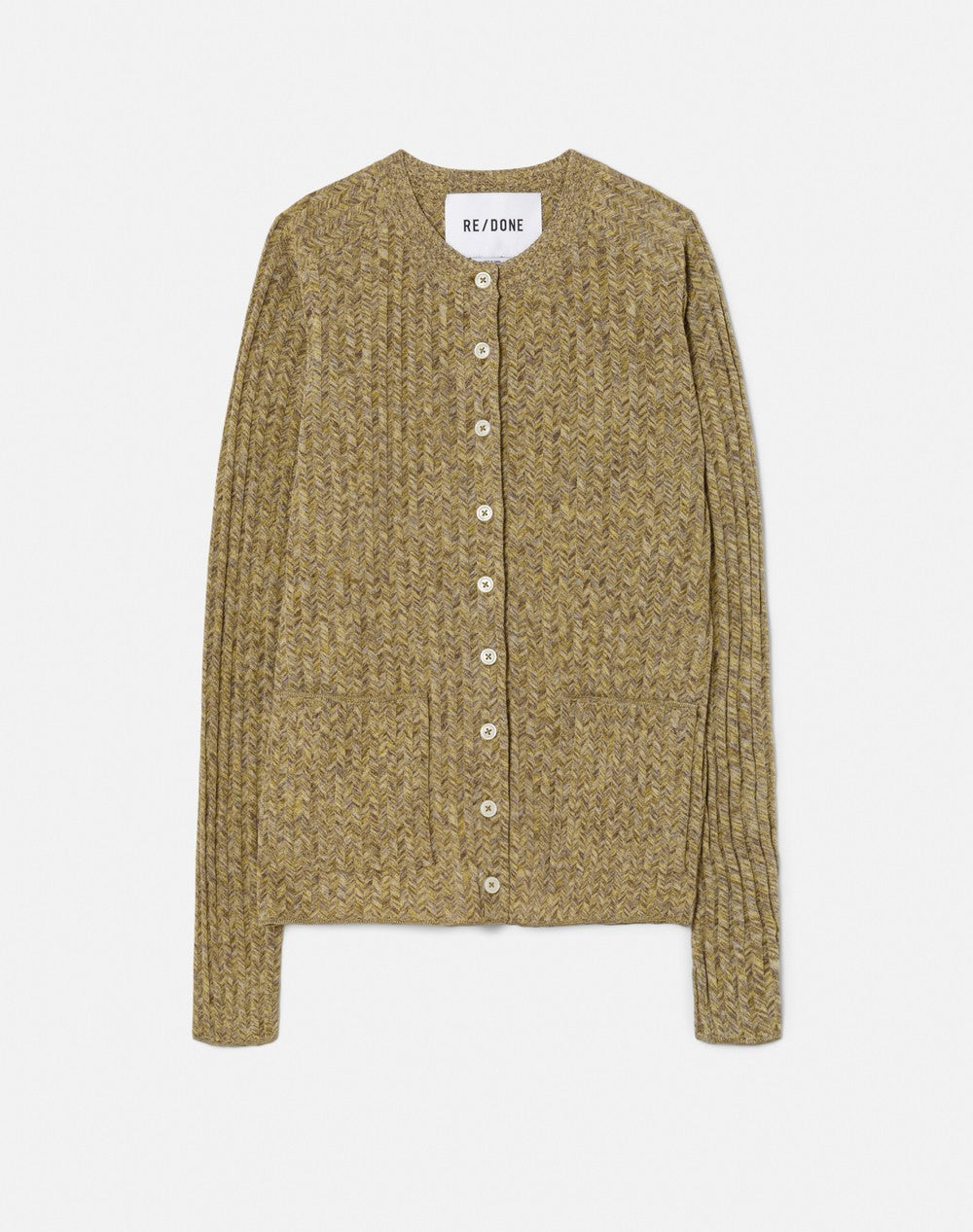 CHEVRON RIB CARDI