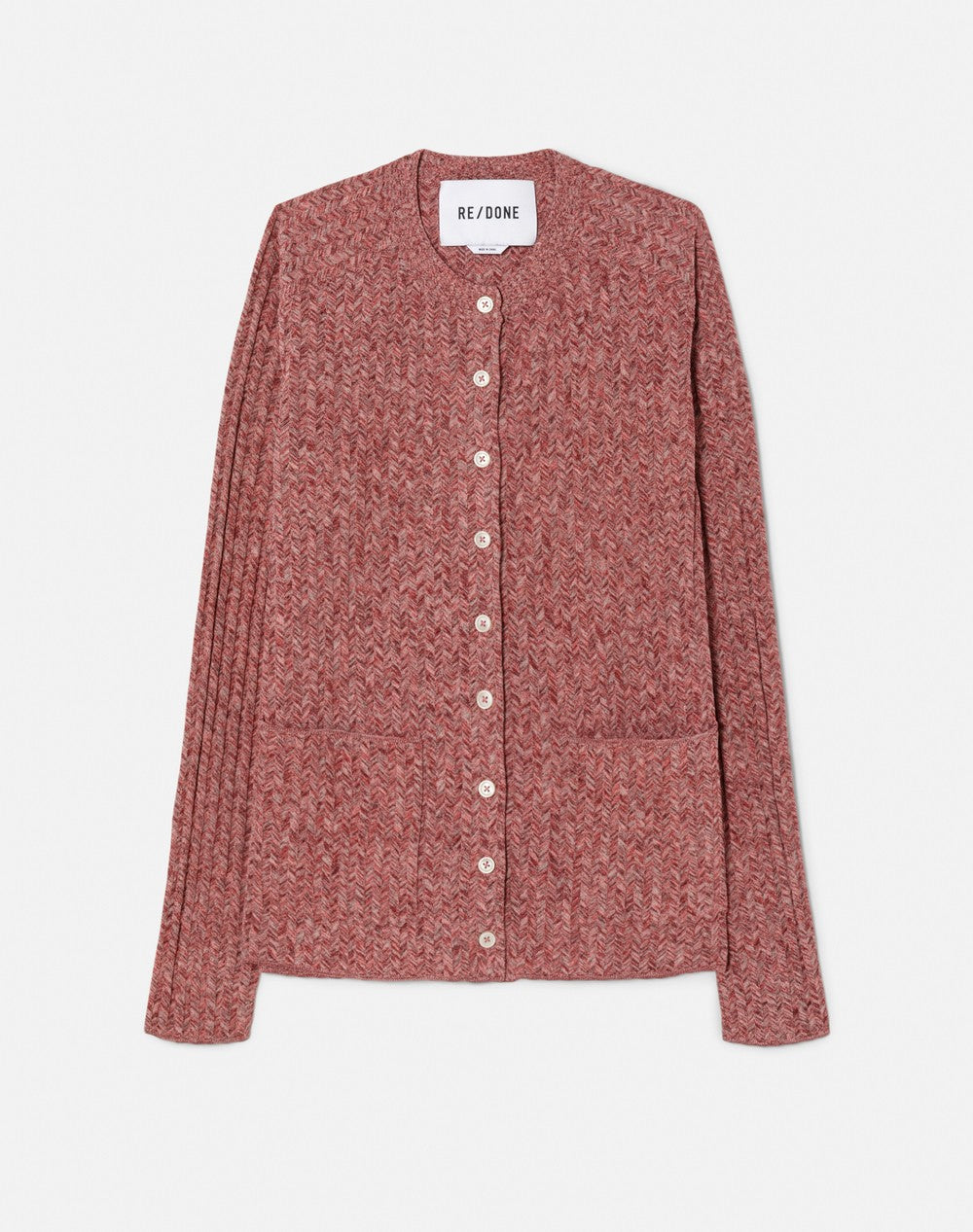 CHEVRON RIB CARDI