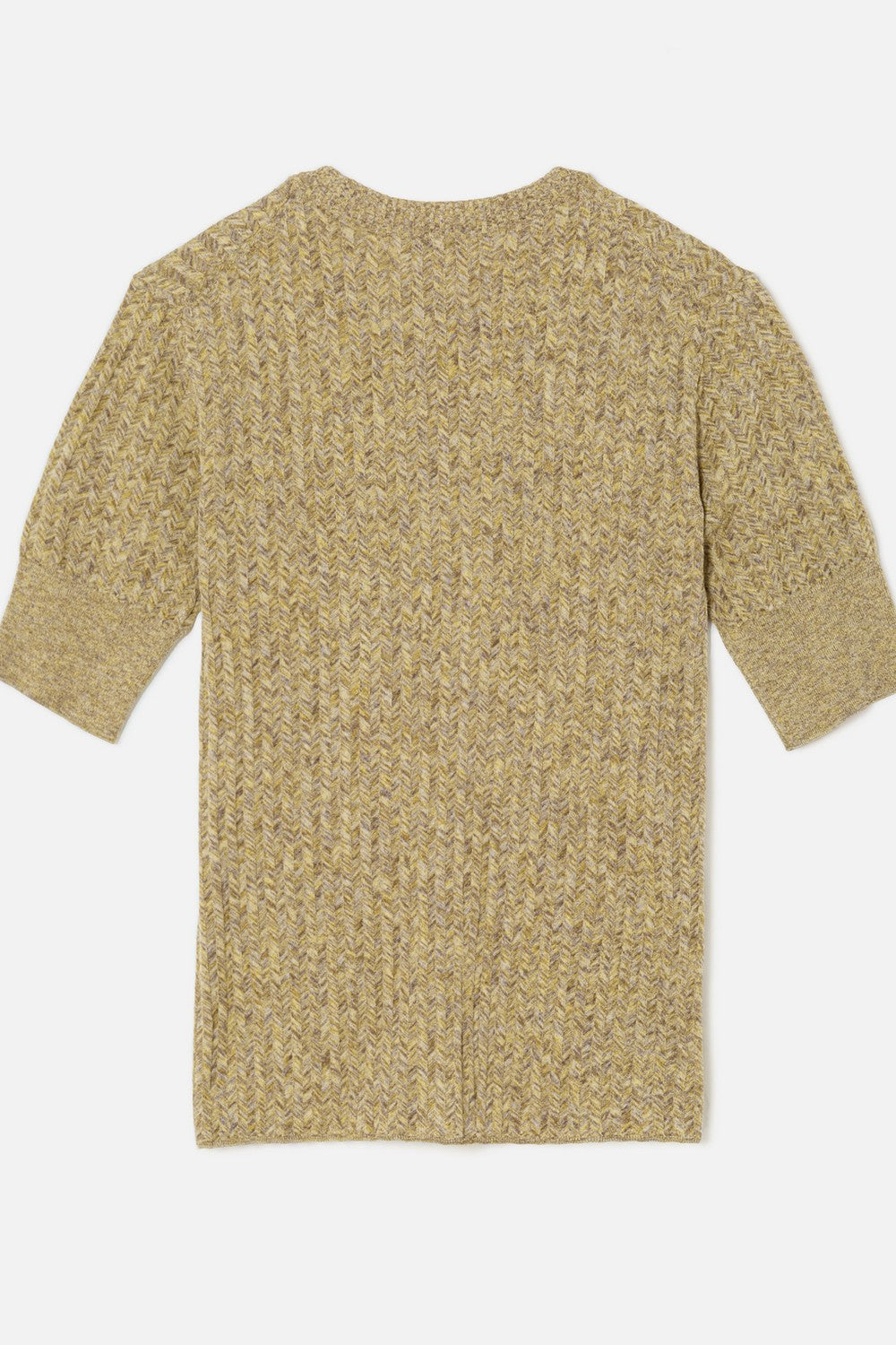 CHEVRON RIB CREWNECK