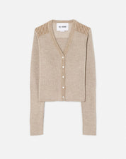 TONAL RIBBED CARDI