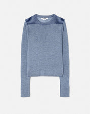 TONAL RIBBED CREWNECK