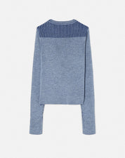 TONAL RIBBED CREWNECK