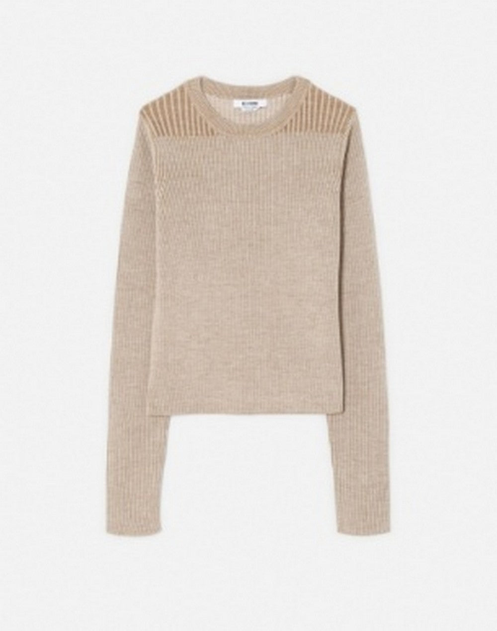 TONAL RIBBED CREWNECK