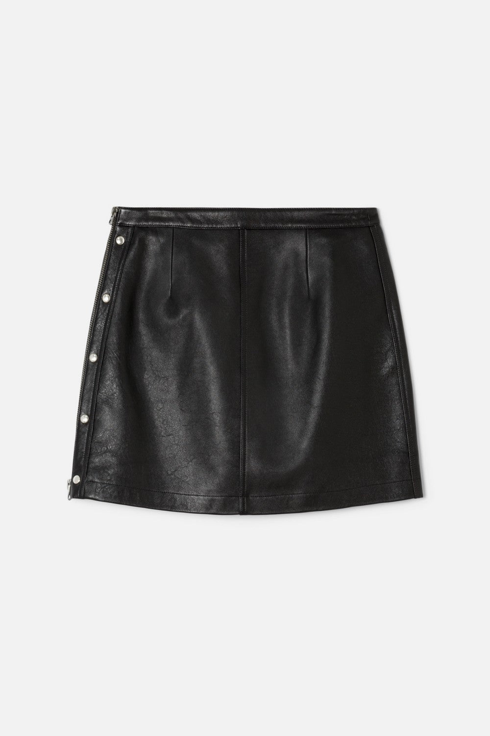 STUDDED MOTO MINI SKIRT