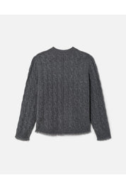 CABLE V NECK CARDI