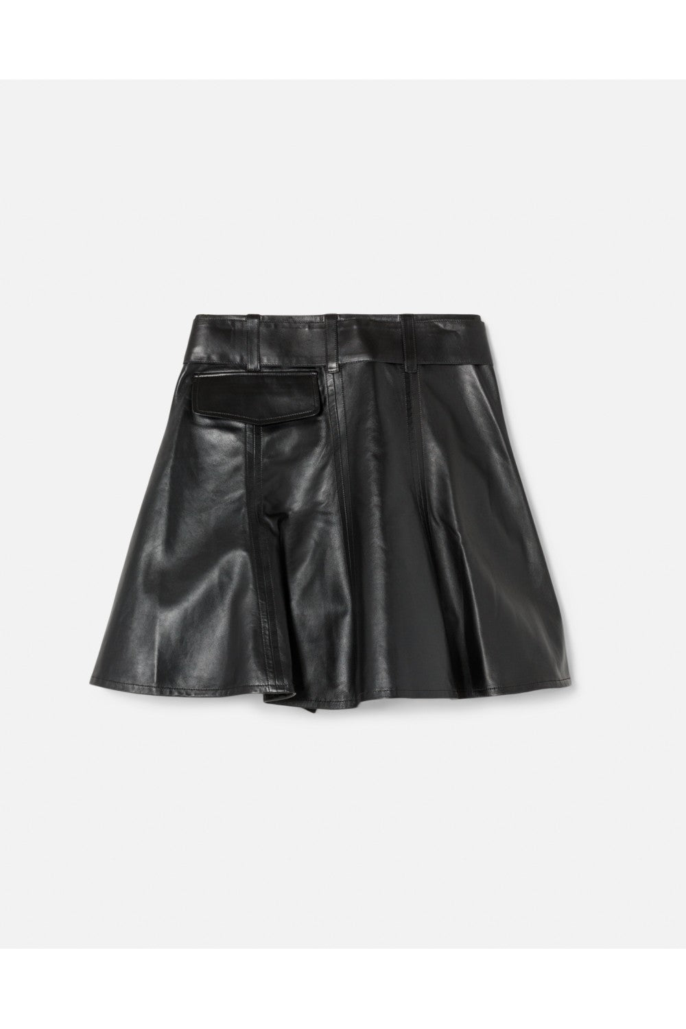 LEATHER MOTO SKIRT