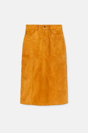 PANELED MIDI SKIRT