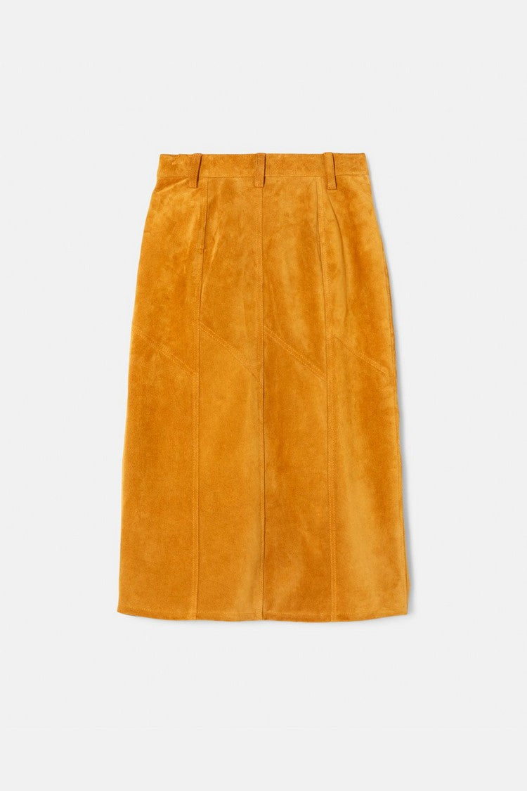 PANELED MIDI SKIRT