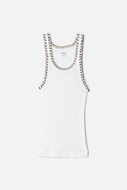WHIPSTITCH RIBBED TANK
