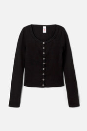 SCOOP NECK CARDIGAN