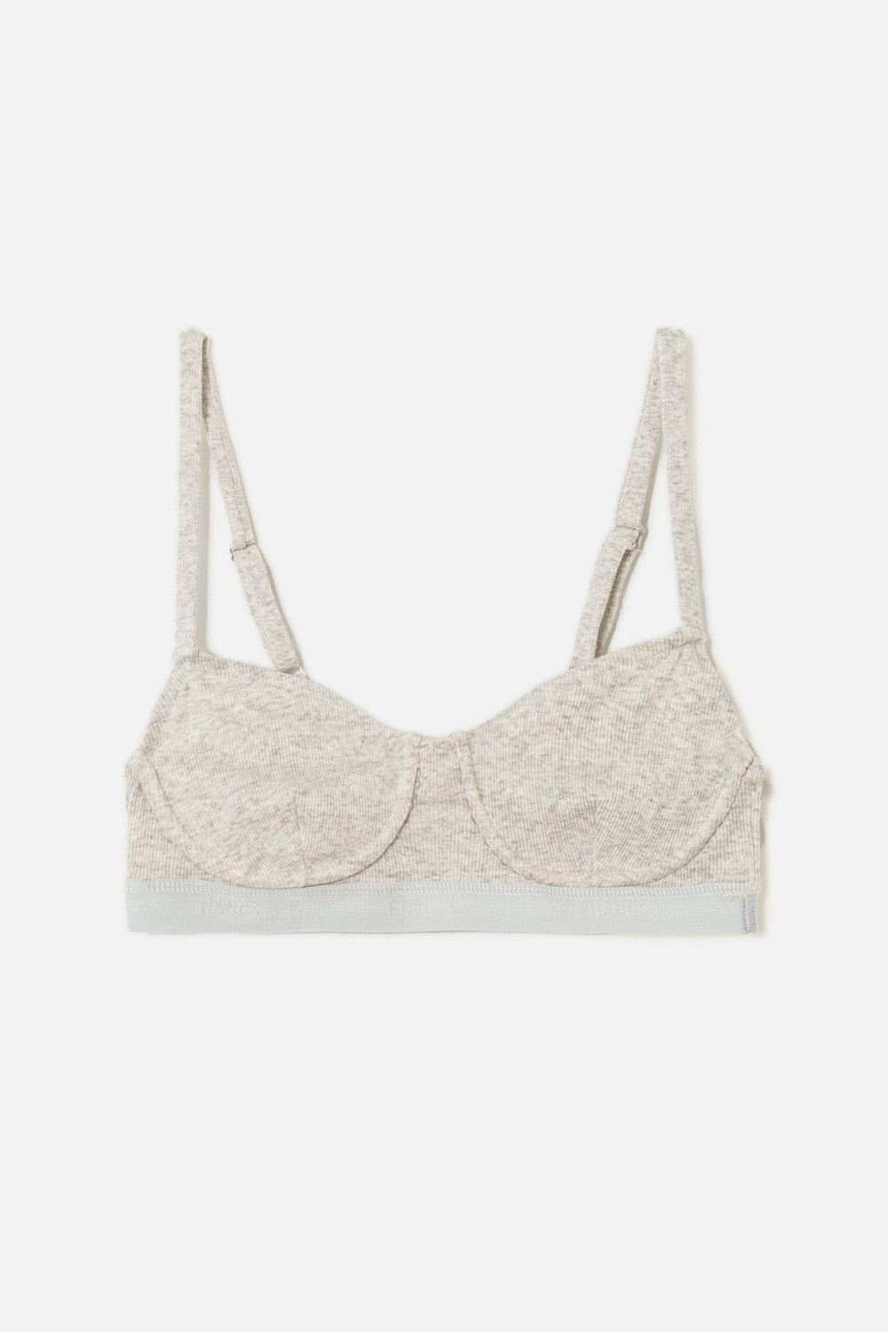 RIBBED BUSTIER BRA
