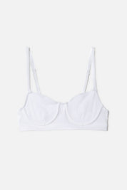 RIBBED BUSTIER BRA