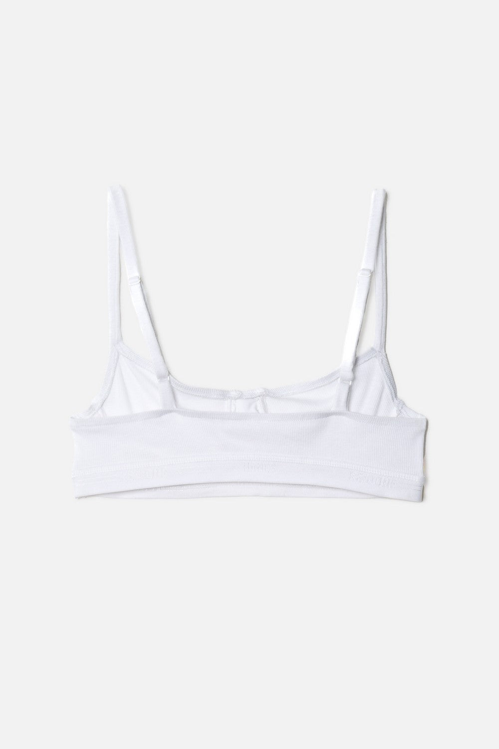 RIBBED BUSTIER BRA
