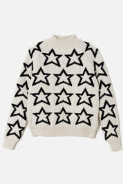 MOCK NECK STAR PULLOVER