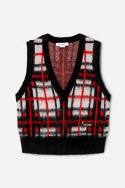 TARTAN VNECK VEST