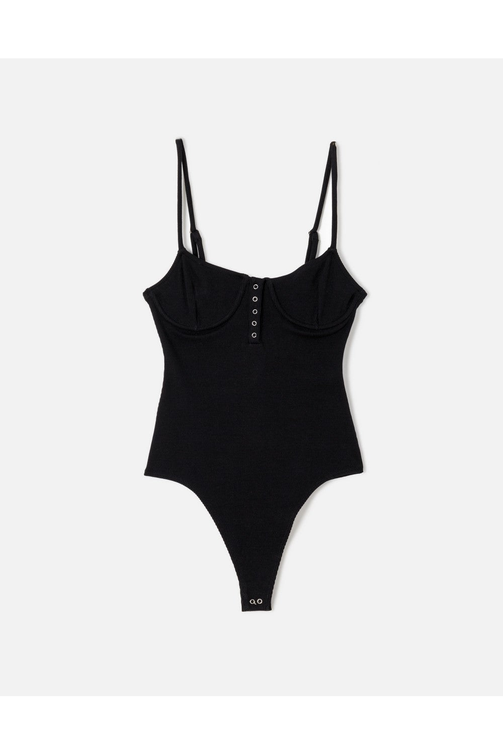 RIBBED BUSTIER BODYSUIT