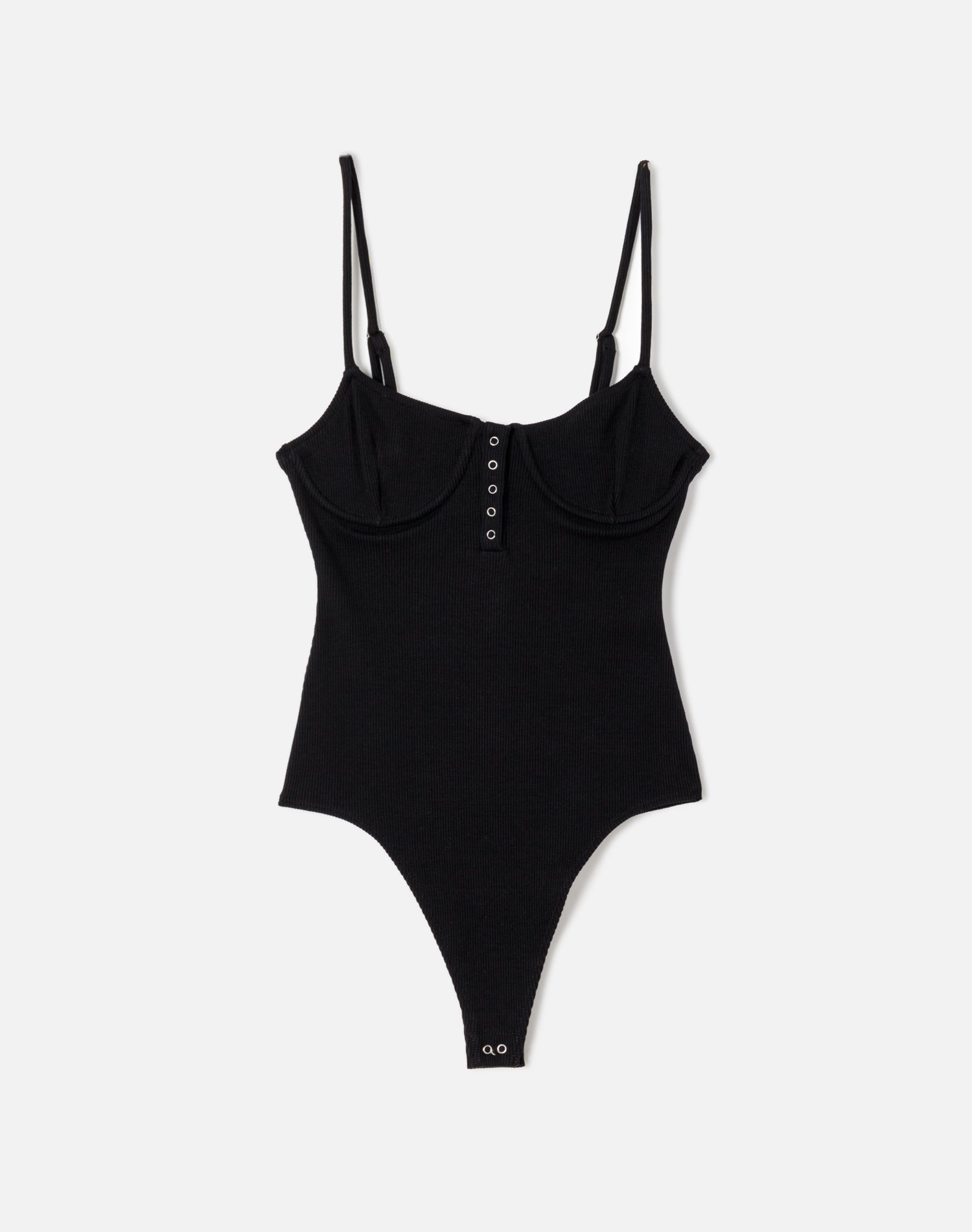 RIBBED BUSTIER BODYSUIT