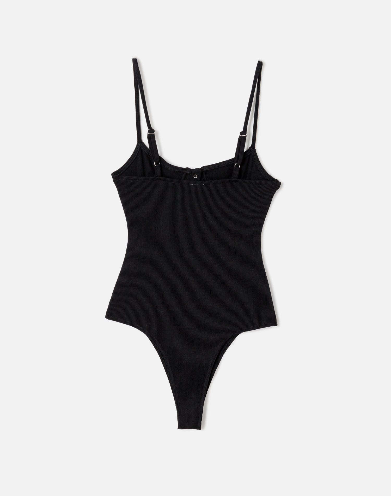 RIBBED BUSTIER BODYSUIT