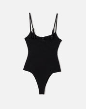 RIBBED BUSTIER BODYSUIT
