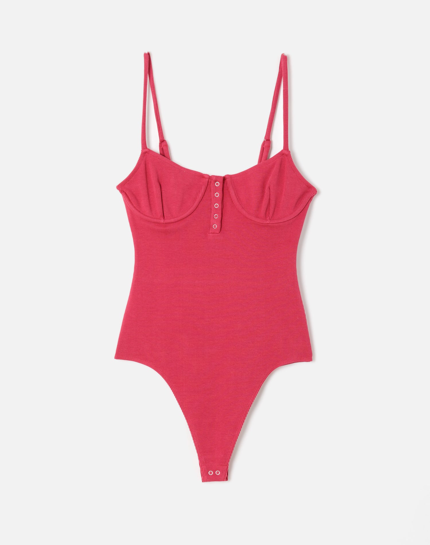 RIBBED BUSTIER BODYSUIT