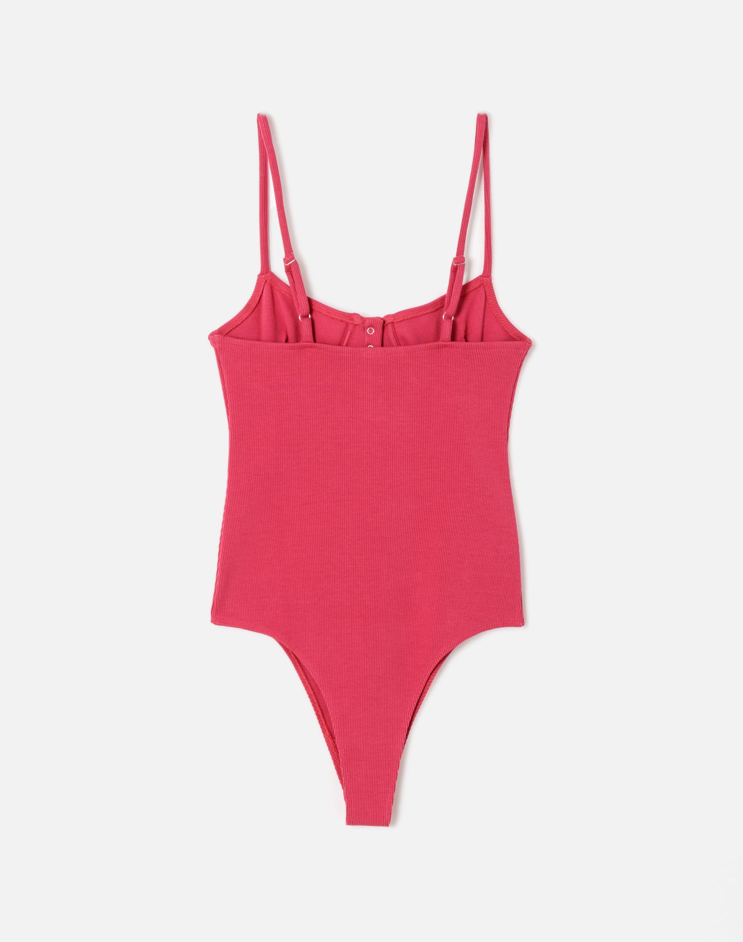RIBBED BUSTIER BODYSUIT