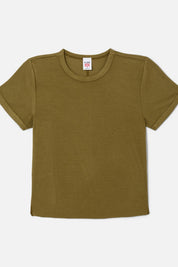90S RIBBED CAP SLEEVE TEE