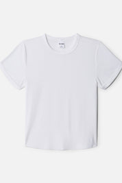 90S RIBBED CAP SLEEVE TEE