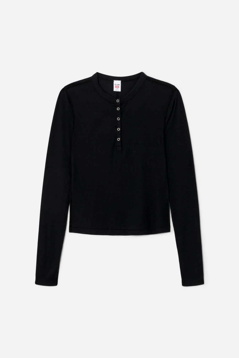 LONG SLEEVE RIBBED HENLEY