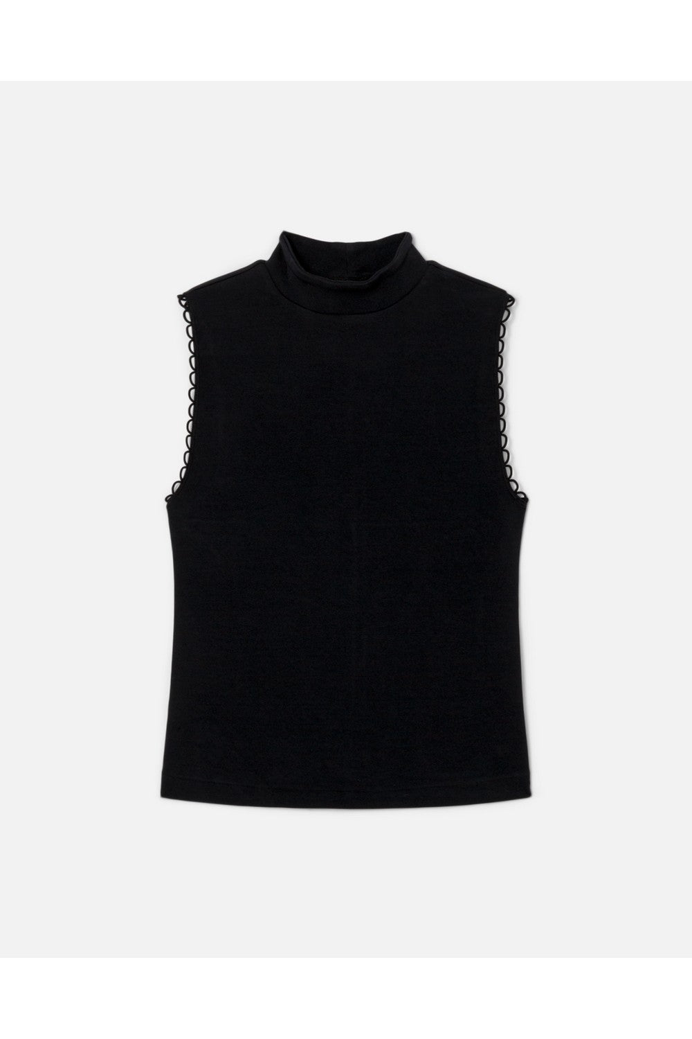 MOCK NECK SCALLOP TANK