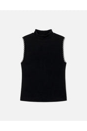 MOCK NECK SCALLOP TANK