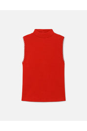 MOCK NECK SCALLOP TANK