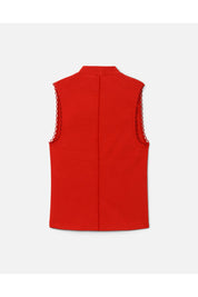 MOCK NECK SCALLOP TANK
