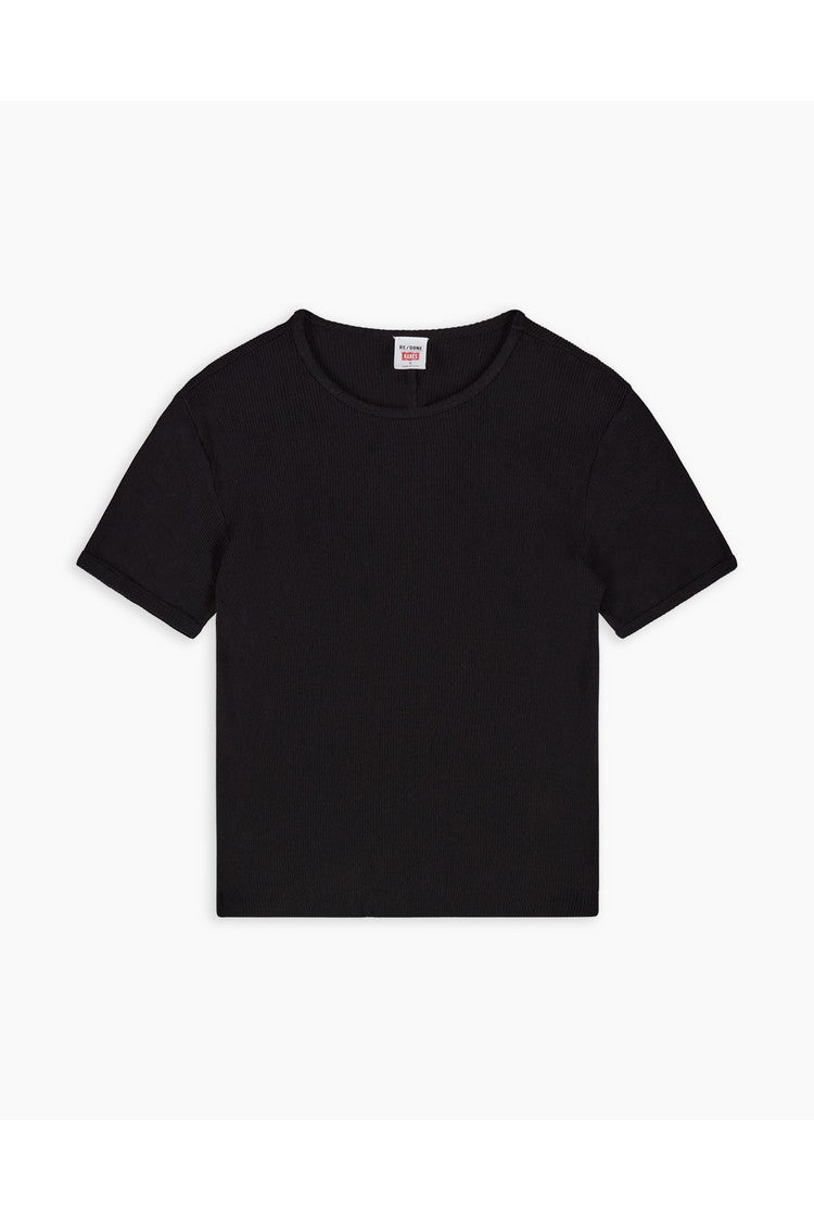 90S RIBBED CAP SLEEVE TEE