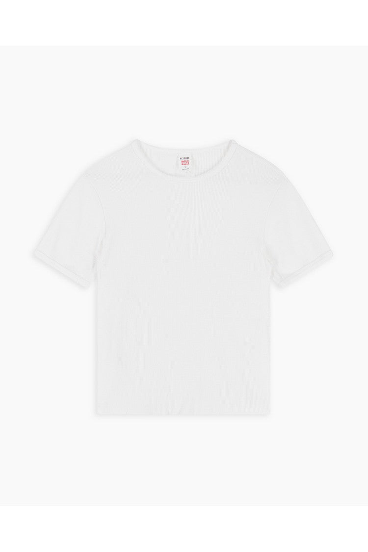 90S RIBBED CAP SLEEVE TEE